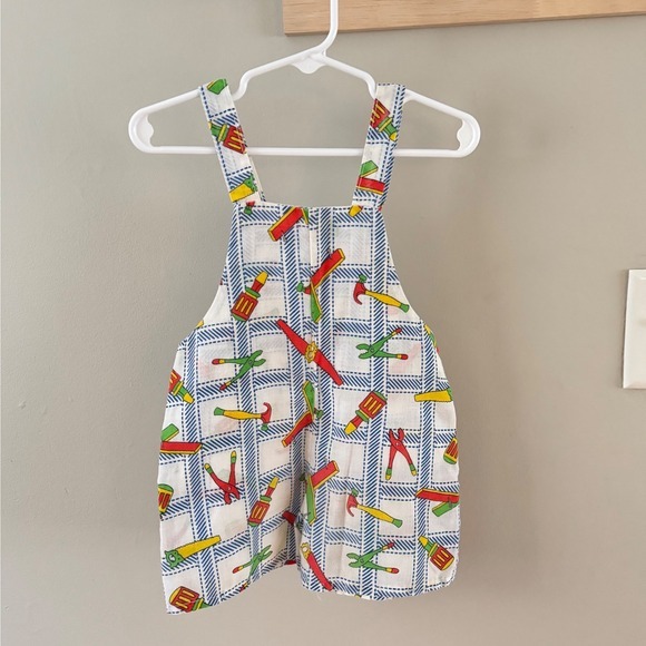 n/a Other - vintage/handmade colorblock tool shortalls